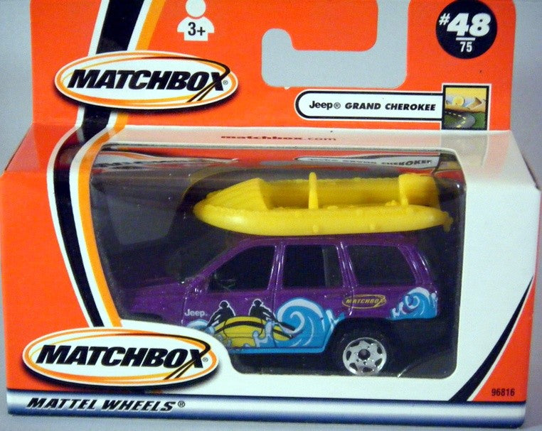 Matchbox - Jeep Grand Cherokee with White Water Raft