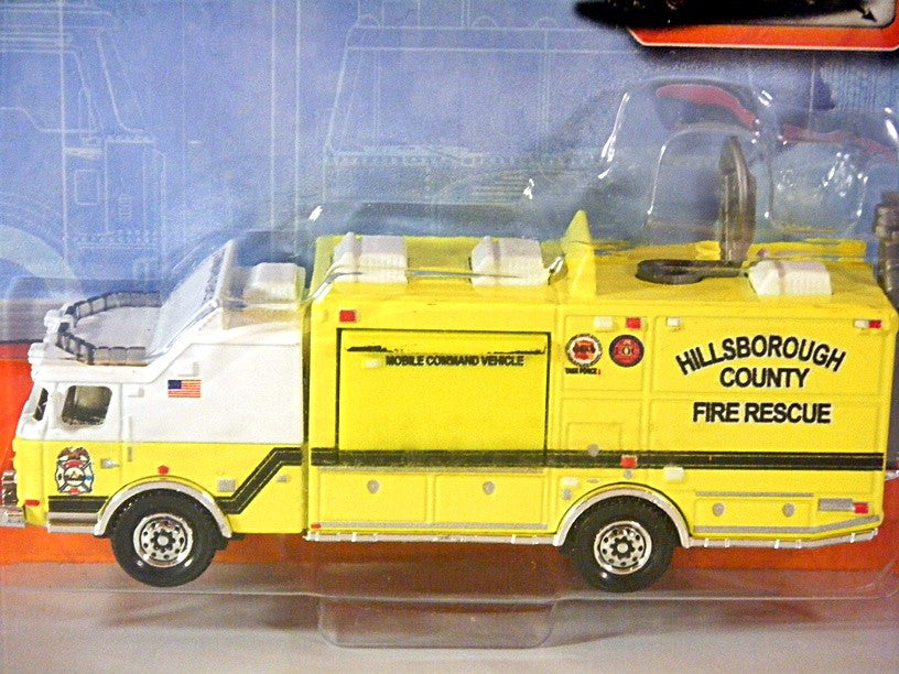 Matchbox Working Rigs - E-One Mobile Command Fire Truck