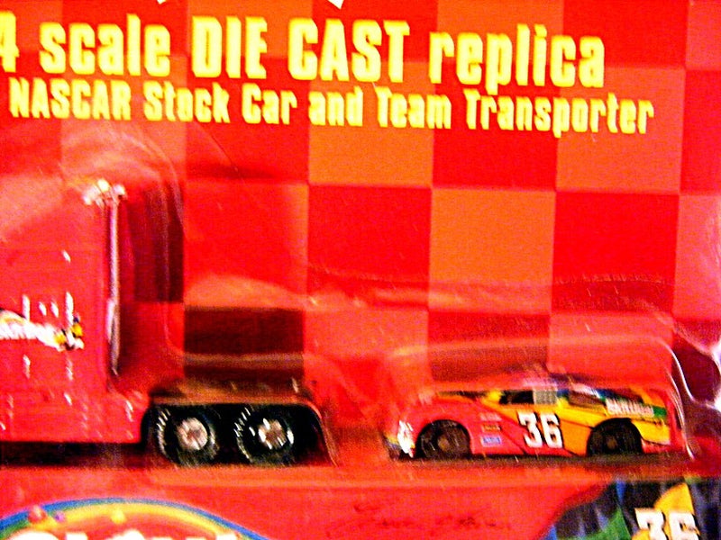 Racing Champions - Ernie Irvin Skittles NASCAR Transporter Set