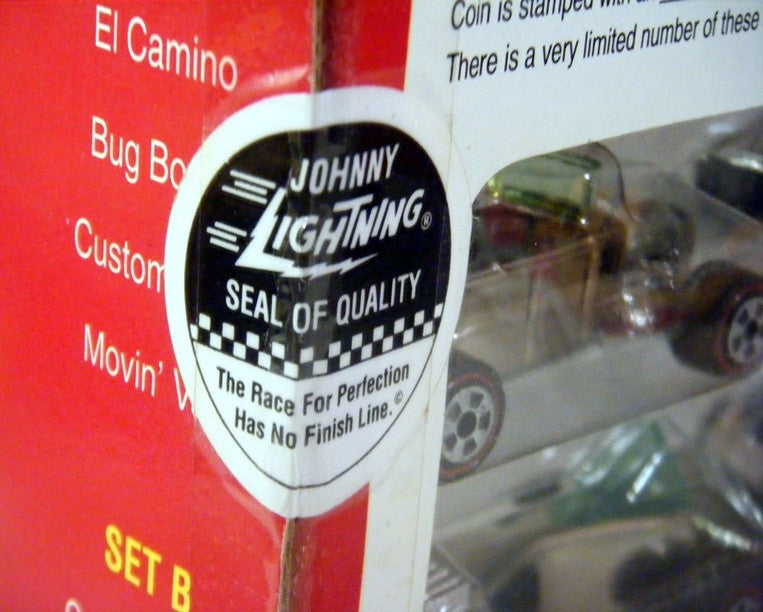Johnny Lightning Commemoratives - Set B - Chrome GTO, Corvette, Deuce Coupe, Wasp