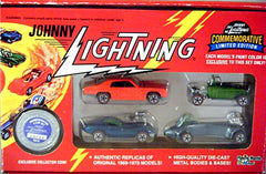 Johnny Lightning Commemoratives - Set B - GTO, Corvette, Deuce Coupe, Wasp
