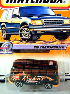 Matchbox 2000 Millennium Logo Chase Series - VW Samba Bus - Richies Pizza Delivery