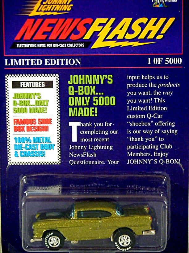 Johnny Lightning Limited Edition News Flash 55 Chevy Promo