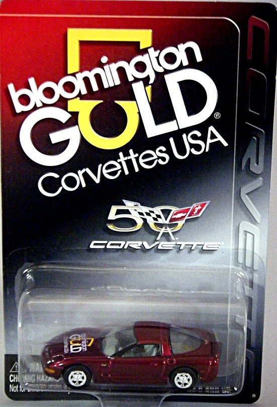 Johnny Lightning - Rare Promo - Bloomington Gold Corvettes 50th Anniversary Chevrolet Corvette C5 Coupe