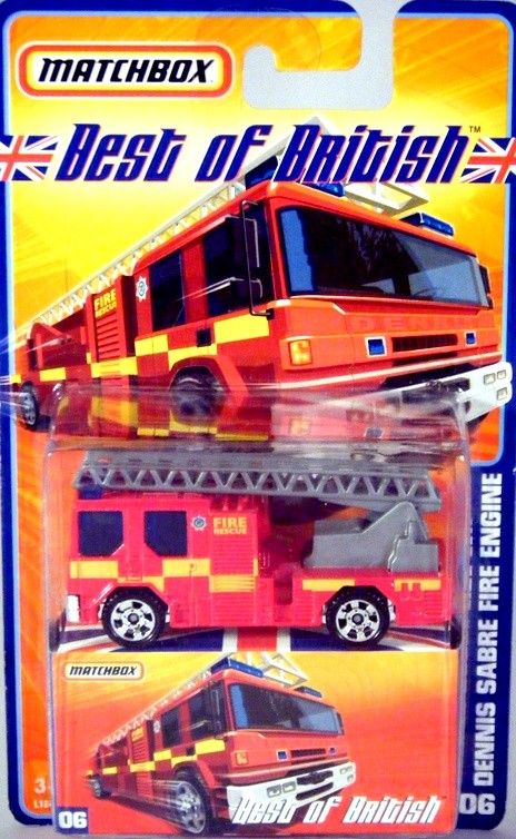 Matchbox Superfast Best of British Dennis Ladder Fire Truck