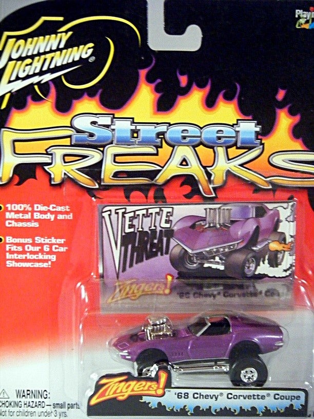 Johnny Lightning Street Freaks 1968 Chevrolet Corvette Coupe