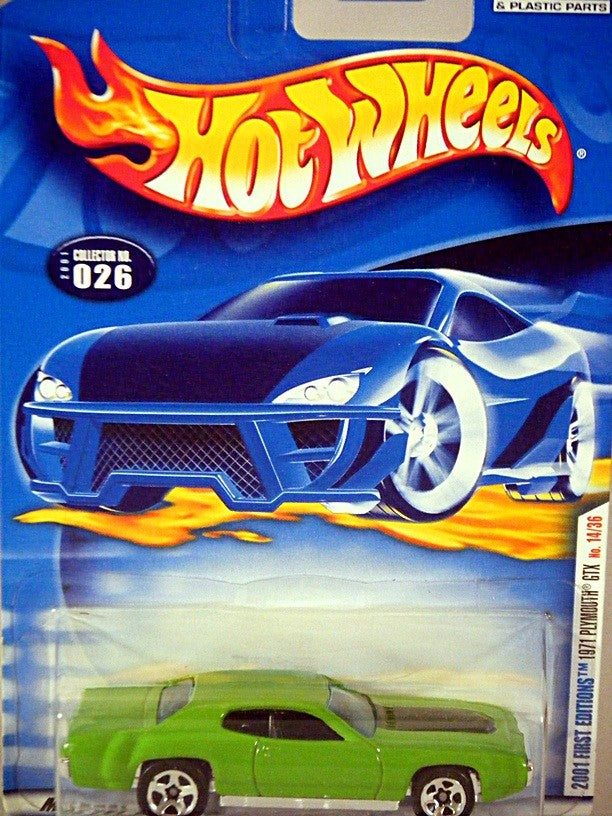 Hot Wheels 2001 First Editions Series - 1971 Plymouth GTX