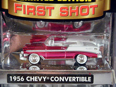 Johnny Lightning First Shots - Tri Chevys - 1956 Chevrolet Belair Convertible