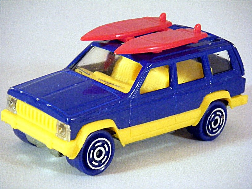 Majorette - Jeep Cherokee Surfer with rare blue wheels