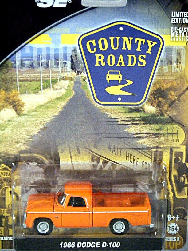 Greenlight County Roads 1965 Dodge D-100 Pickup Truck