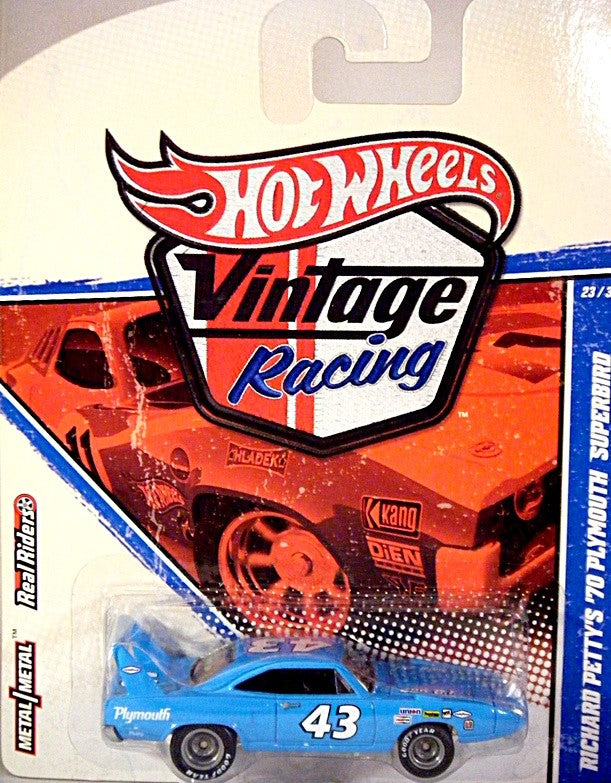 Hot Wheels Vintage Racing Series - Richard Petty 1970 Plymouth Road Runner NASCAR Stock Car