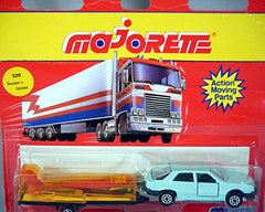 Majorette 300 Series - Renault 2.5 Sedan and Glider Trailer