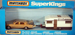 Matchbox Superkings (K-69-8) Jaguar XJ6 & Caravan Trailer