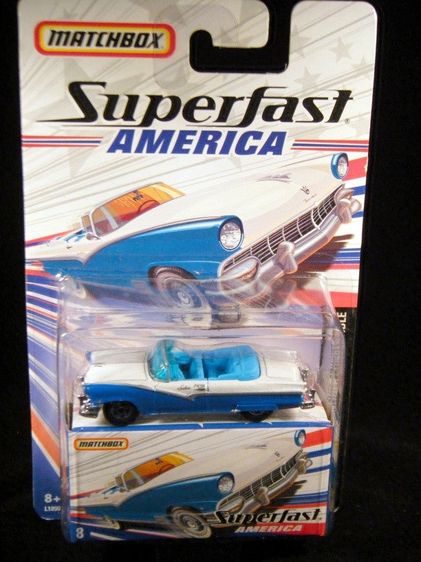 Matchbox Superfast America 1955 Ford Fairlane Sunliner Convertible
