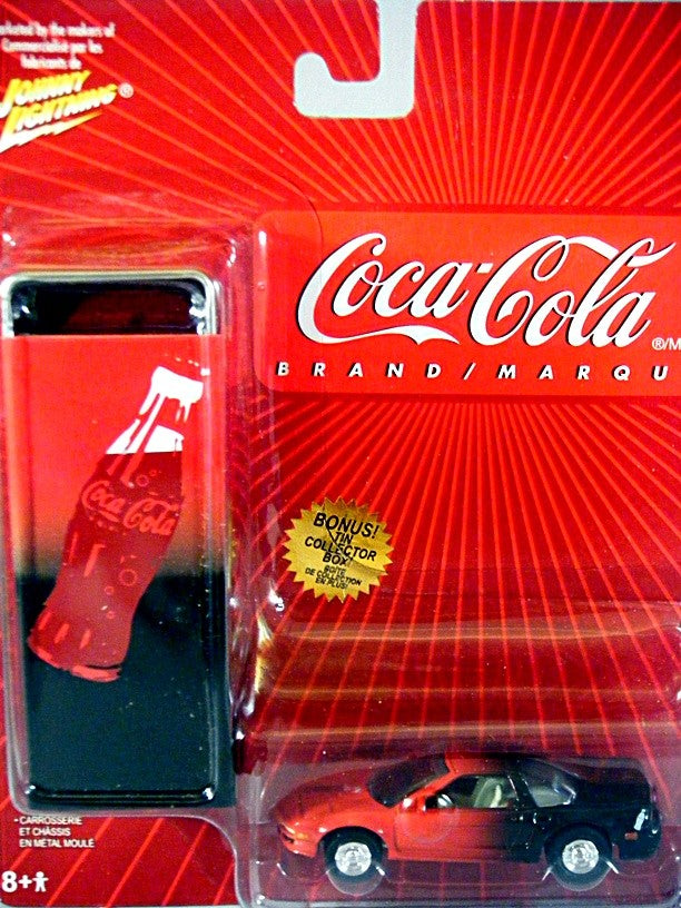 Johnny Lightning Acura NSX with Coca Cola Tin