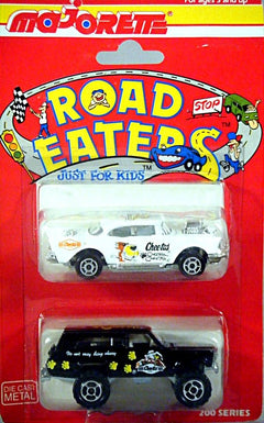 Majorette Road Eaters Set - 1957 Chevy Bel Air & Jeep Cherokee