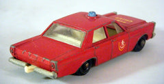 Matchbox Regular Wheels - (MB59C-1) 1965 Ford Galaxie Fire Chief Car