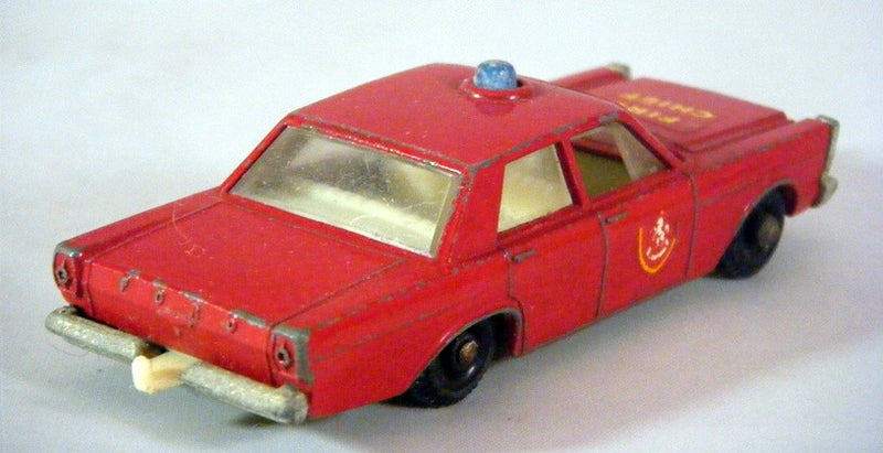 Matchbox Regular Wheels - (MB59C-1) 1965 Ford Galaxie Fire Chief Car