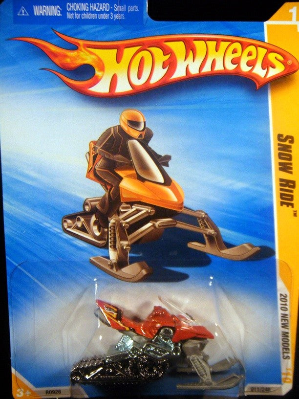 Hot Wheels "Snow Ride" Snowmobile