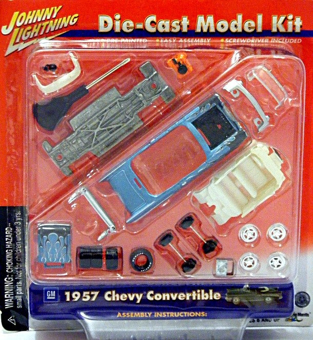 Johnny Lightning Diecast Model Kits - 1957 Chevrolet Bel Air Convertible