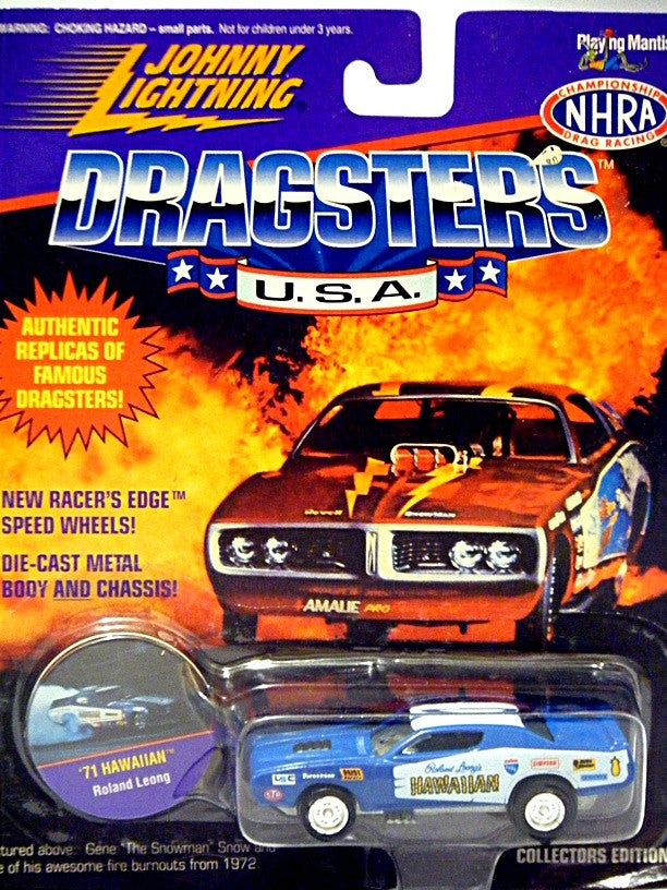 Johnny Lightning Dragsters USA The Hawaiian 1971 Dodge Charger NHRA Funny Car