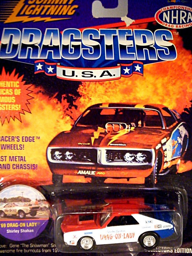 Johnny Lightning - 1969 AMC AMX NHRA Drag On Lady - Collectors Edition