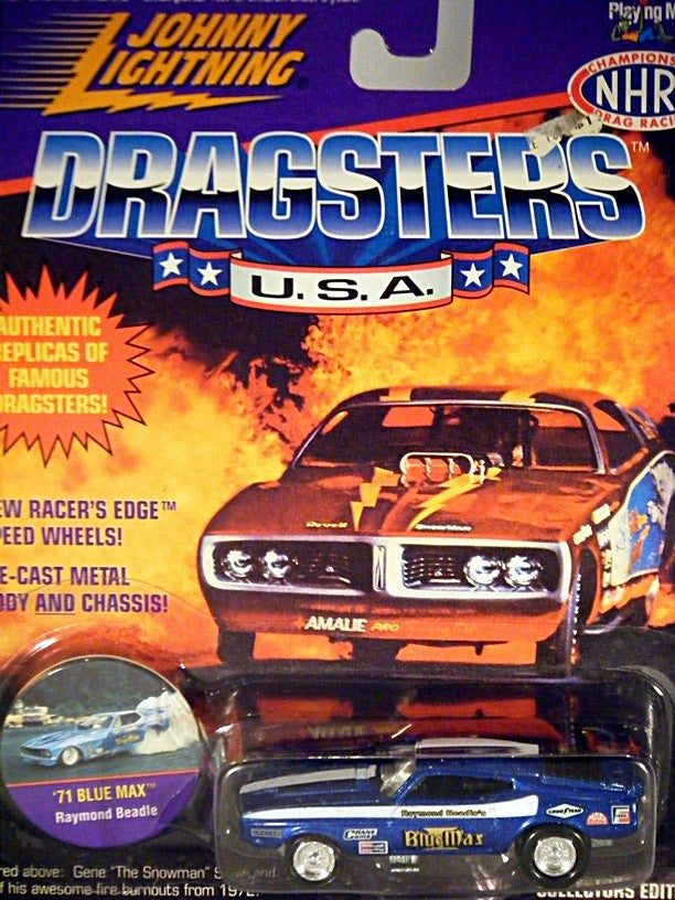 Johnny Lightning - Blue Max 1971 Ford Mustang NHRA Funny Car