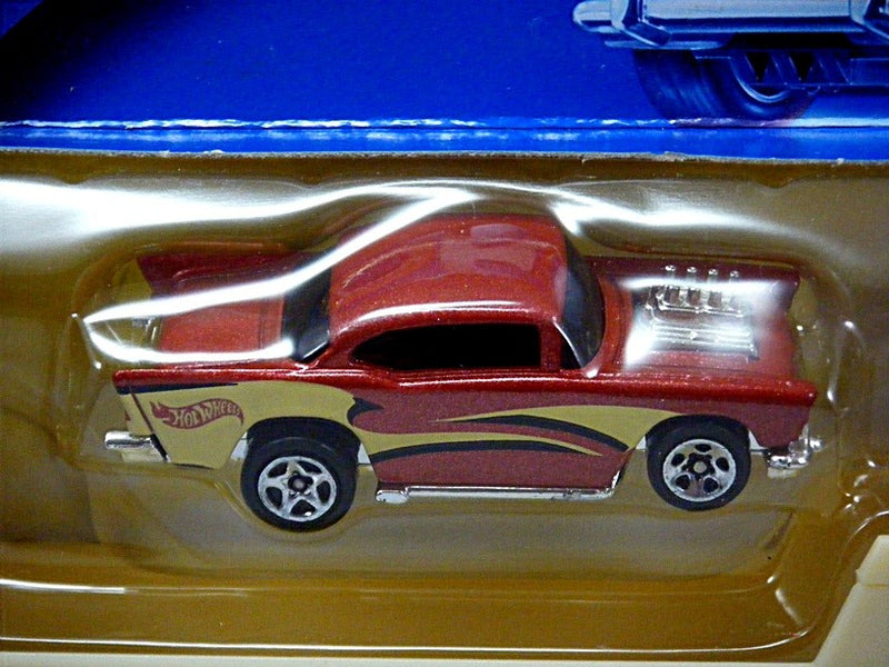 Hot Wheels Pavement Pounders - 1957 Chevy Belair and Transporter