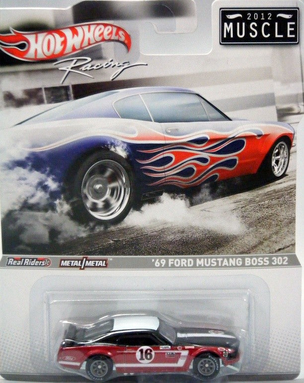 Hot Wheels Racing - 2012 Muscle Series - 1969 Ford Mustang SCCA Race Car