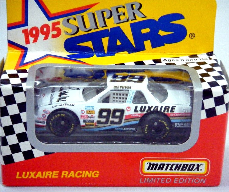 Matchbox NASCAR Super Stars Phil Parsons Luxaire Chevrolet Lumina