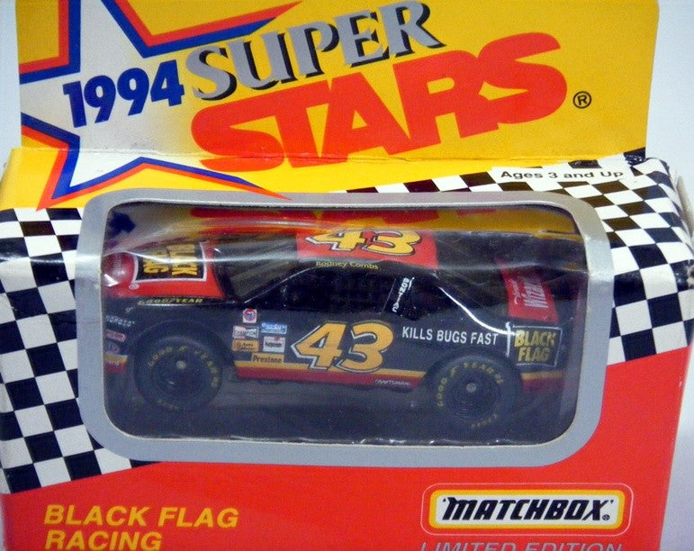 Matchbox Super Stars NASCAR Rodney Combs Black Flag Ford Thunderbird