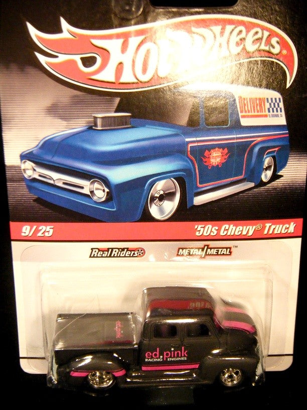 Hot Wheels Delivery - Ed Pink 1950's Chevrolet Pugnose Pickup Truck