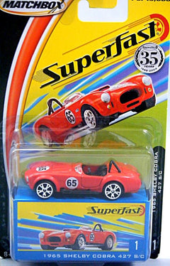 Matchbox 35th Anniversary Superfast 1965 Shelby Cobra 427 SC