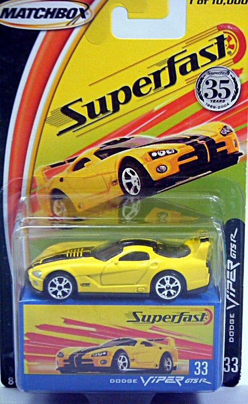 Matchbox 35th Anniversary Superfast Dodge Viper RT10