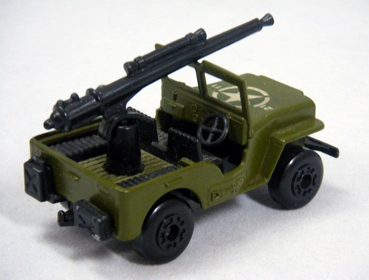 Matchbox (MB38-C-6) Military Jeep with Machine Gun