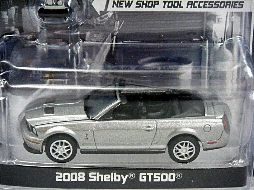 Greenlight Muscle Car Garage Hobby Collection - 2008 Ford Mustang Shelby GT500 Convertible