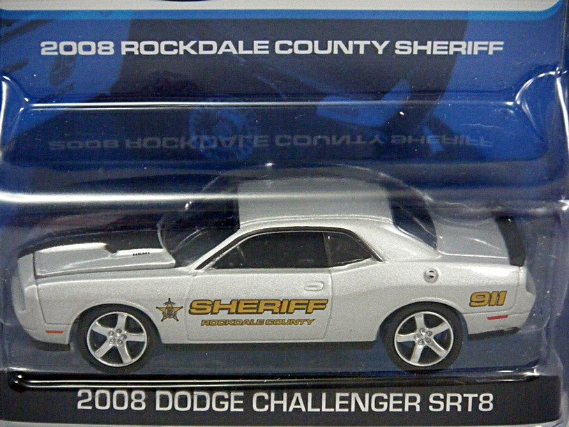 Greenlight Hot Pursuit Rockdale County Sheriff Dodge Challenger SRT8 Police Patrol Car