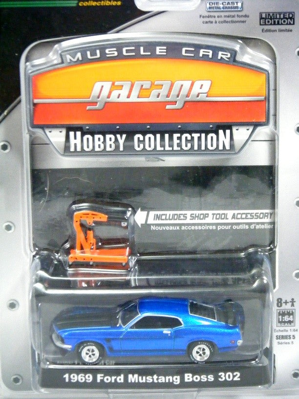 Greenlight Muscle Car Garage Hobby Collection - 1969 Ford Mustang Boss 302