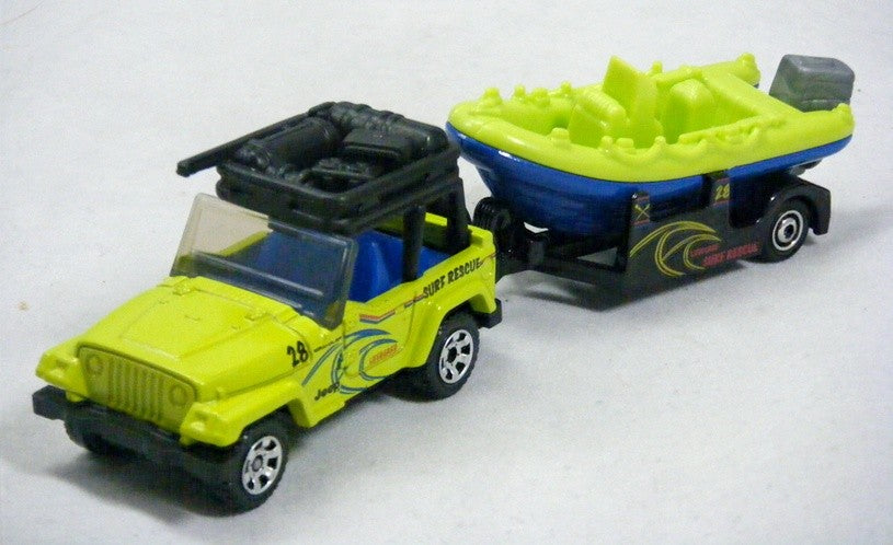 Matchbox - Jeep Wrangler and Raft Boat