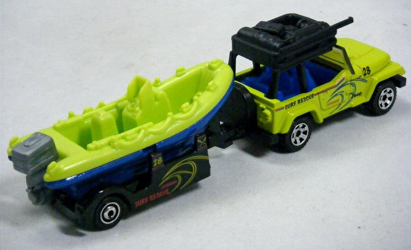 Matchbox - Jeep Wrangler and Raft Boat