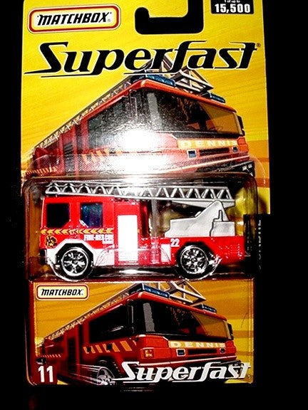 Matchbox Superfast Dennis Ladder Fire Truck