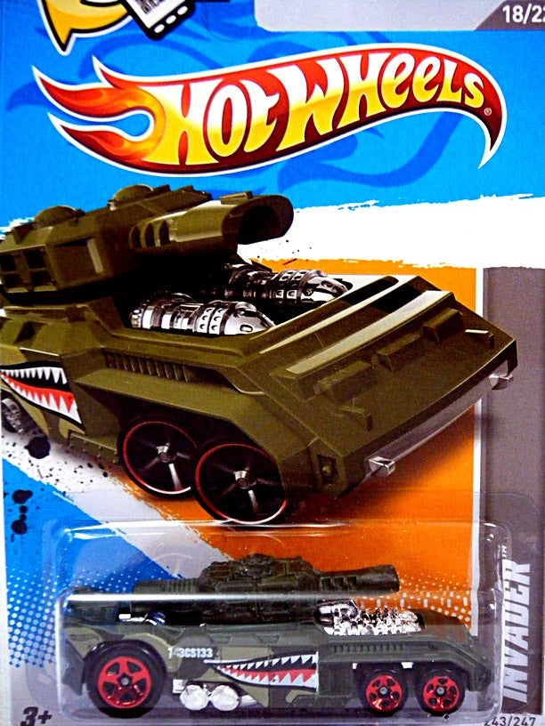 Hot Wheels - Invader Military Tank – Global Diecast Direct