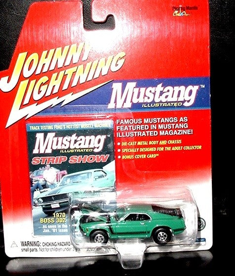 Johnny Lightning Mustang Illustrated 1970 Ford Mustang Boss 302