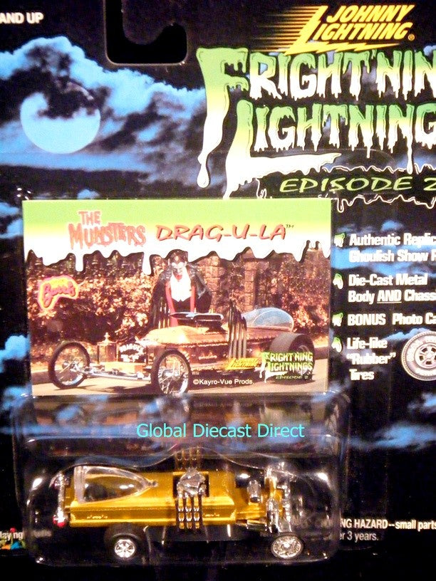 Johnny Lightning Frightning Lightning Munsters Drag U La Coffin Car