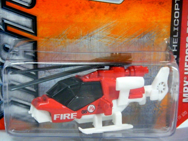Matchbox Mission Helicopter - Fire Dept Police Chopper