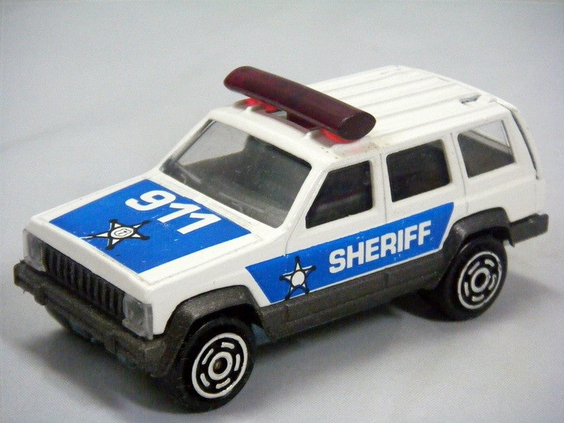 Majorette Jeep Cherokee Sheriff Police Patrol Truck