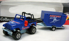 Majorette Trailers Series - Airport Luggage Service Jeep & Trailer