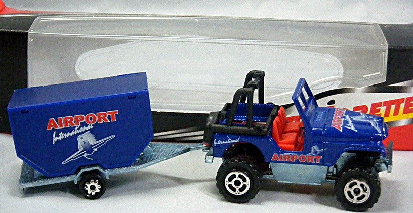 Majorette Trailers Series - Airport Luggage Service Jeep & Trailer