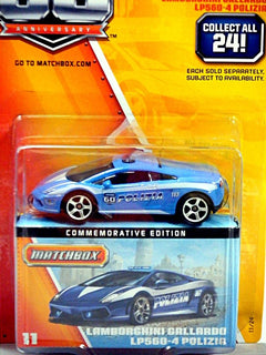 Matchbox 60th Anniversary Series - Lamborghini Gallardo LP560-4 Polizia