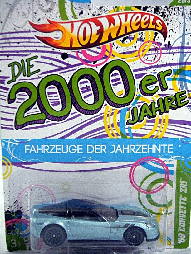 Hot Wheels Cars of the Decades - Rare German Card - Chevrolet Corvette ...